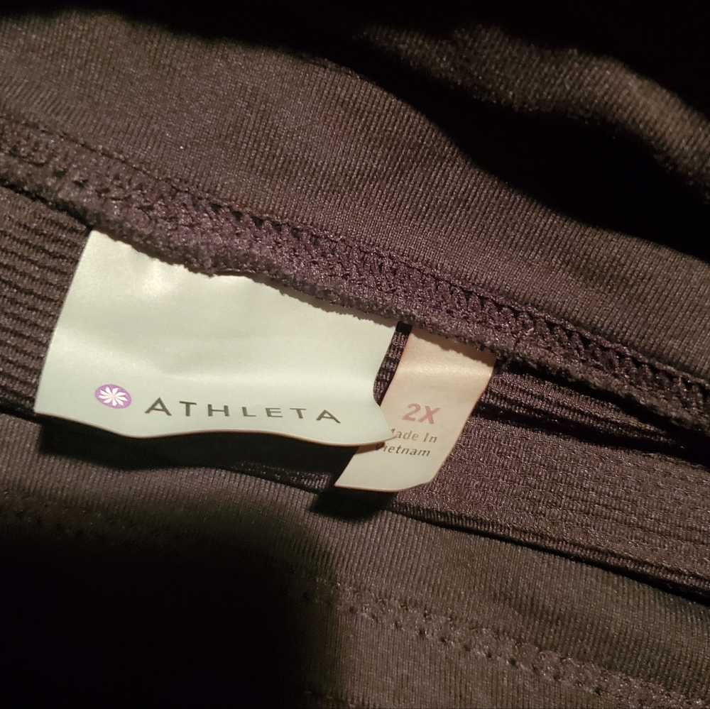 Athleta Black Athletic Mini Skort with Zip Pockets Sz XXL. - Picture 5 of 11